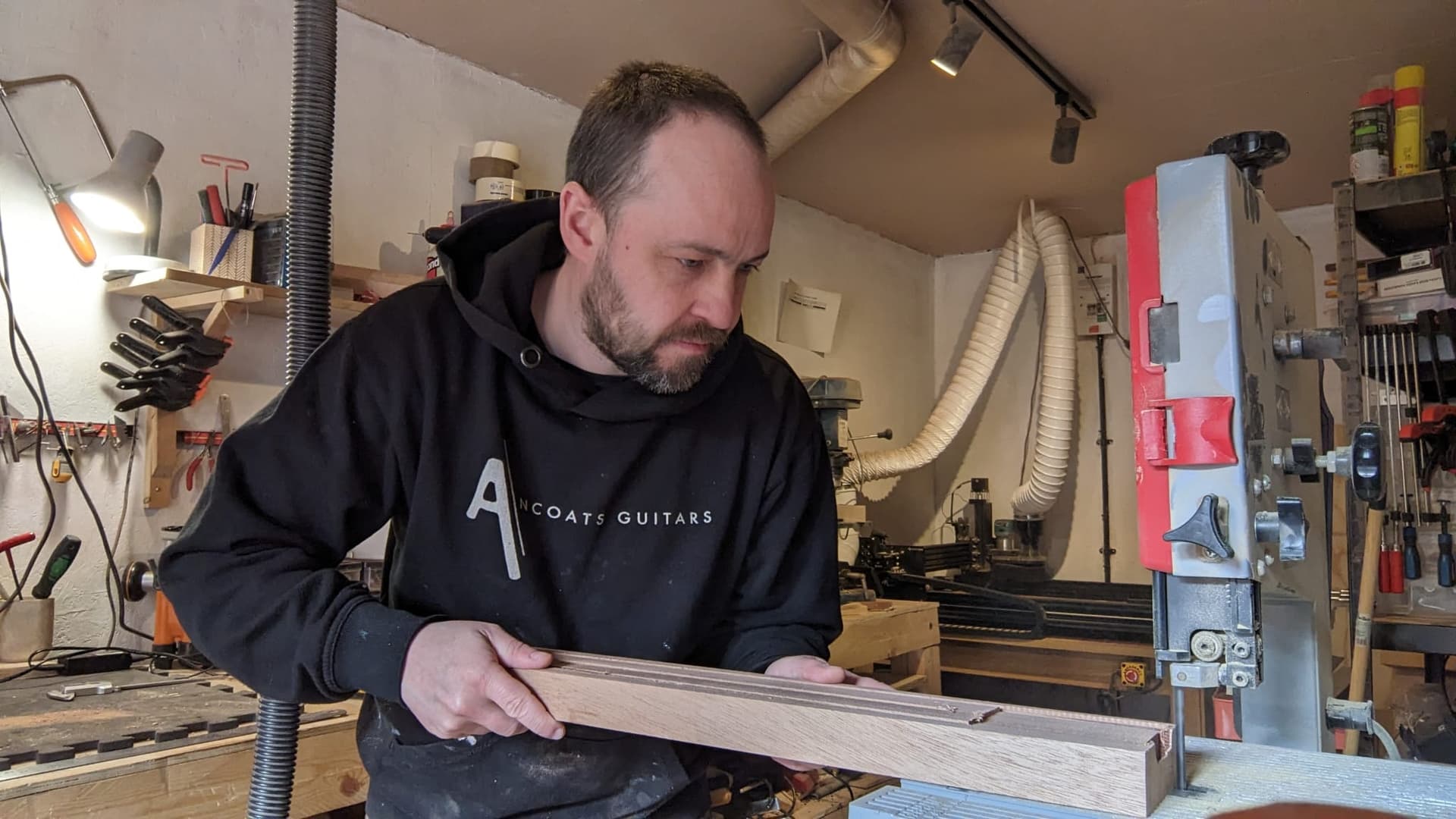 Dave in the workshop